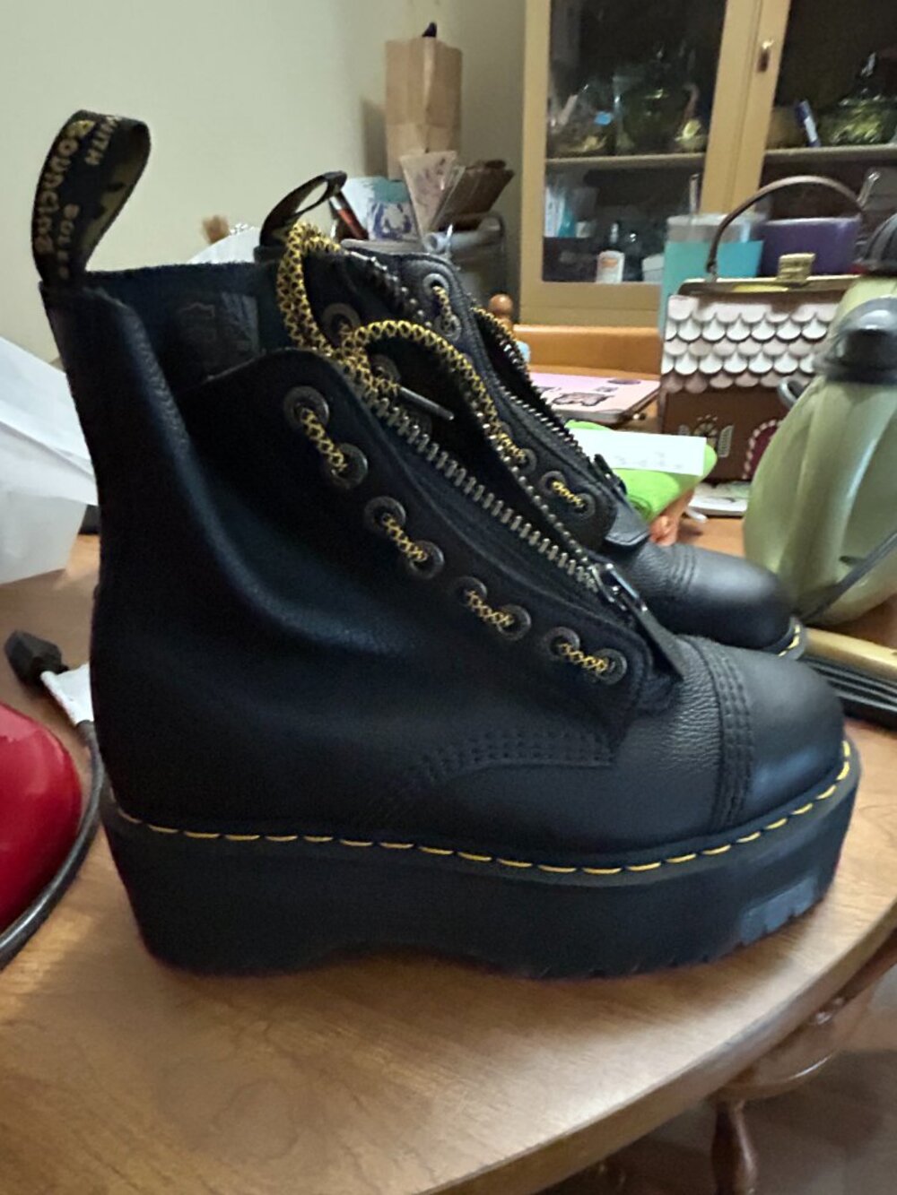 Dr Martens Platform Zip Up Boot